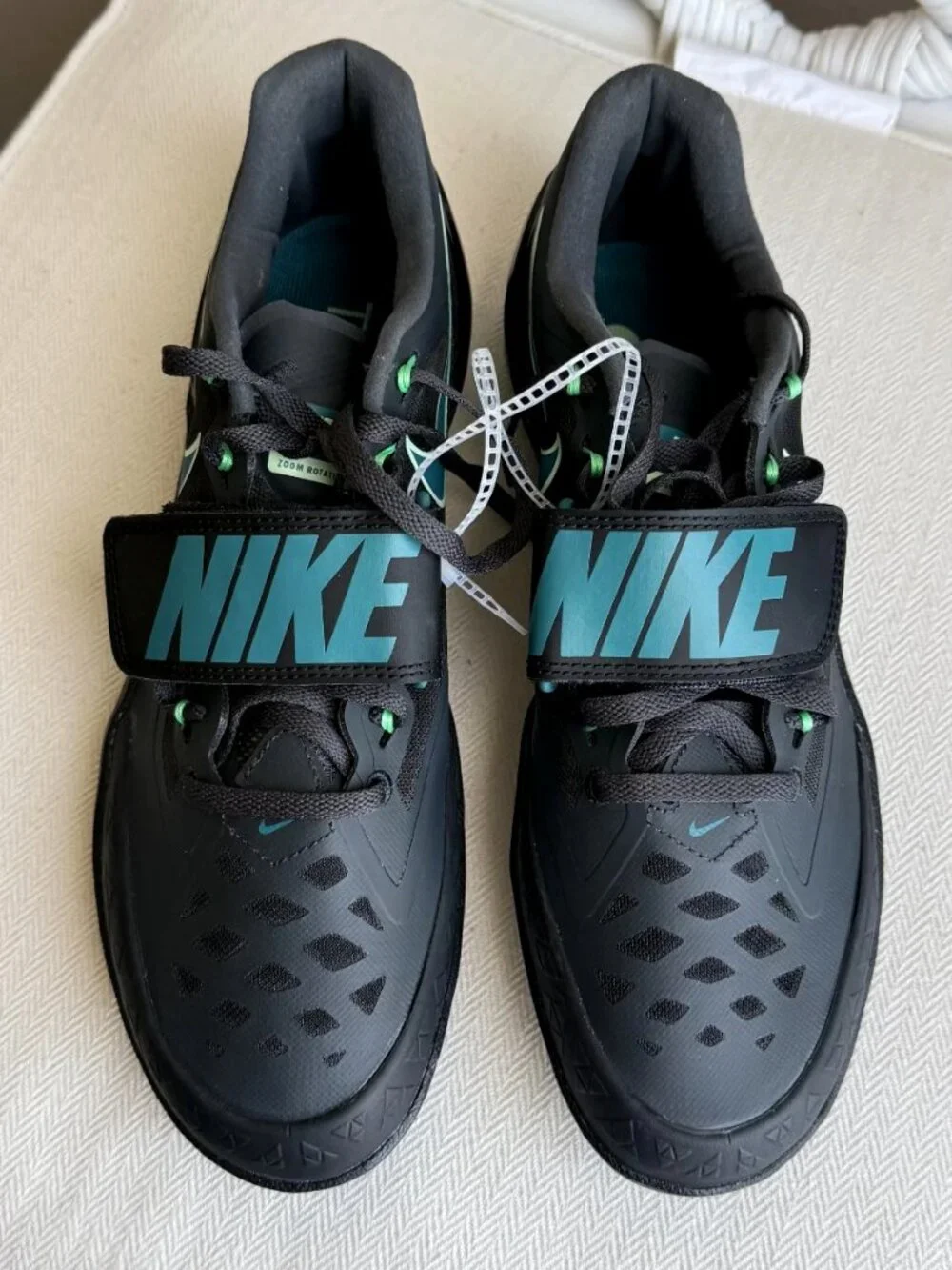 Nike Zoom Rotational 6 Track Field Throwing Shoes Men's Black Spruce FZ Sz 8.5